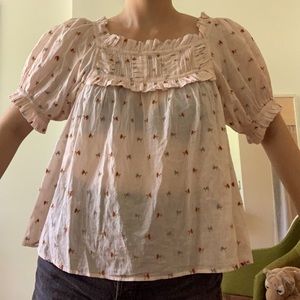 DOEN sheer blouse, FRANCES TOP